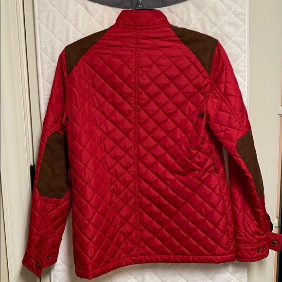 Lauren Ralph Lauren red equestrian quilted jacket - Picture 2 of 12